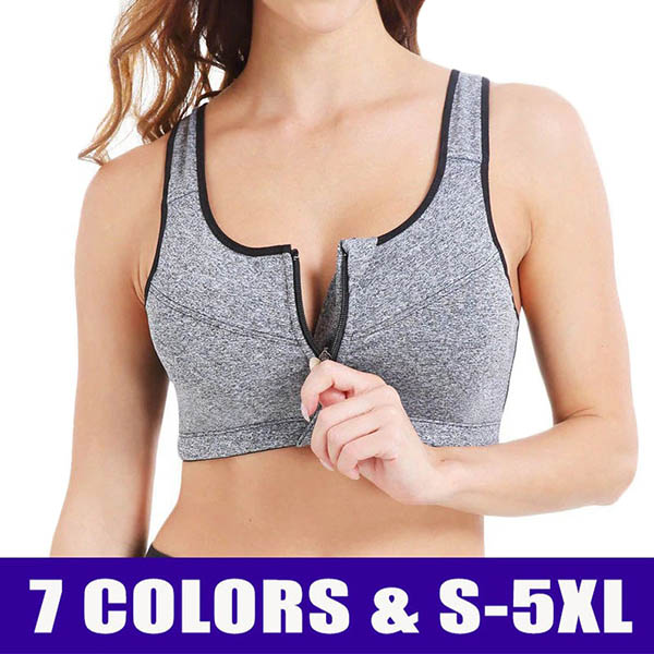 Aueoeo Sports Bra High Impact, Sports Bra Plus Size Ladies Wear Outside and  Inside With A Chest Strap,Chest Pad,Sling,And Vest 