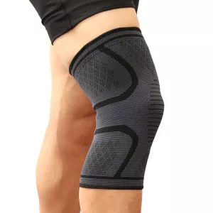 Knee Support for Running, Walking and Cycling - Grey, L