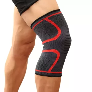 Knee Support for Running, Walking and Cycling - Red, L