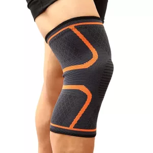 Knee Support for Running, Walking and Cycling - Orange, L