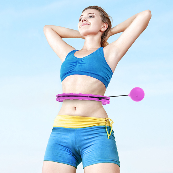 I used a weighted hula hoop every day for a week during workouts — here's  what happened to my abs