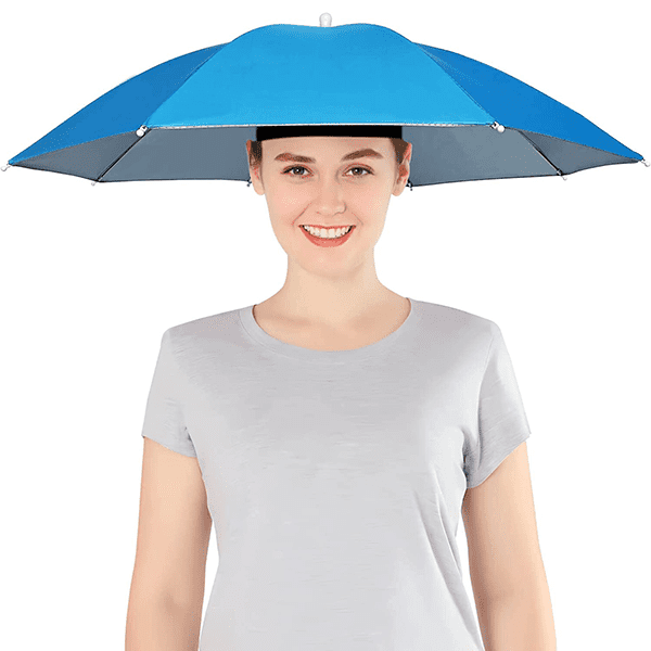 umbrella hat, head umbrella hat, umbrella rain hat